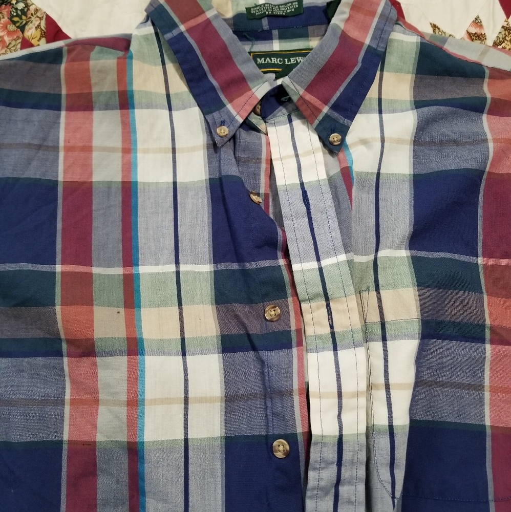 Marc Lewis Plaid Button Down